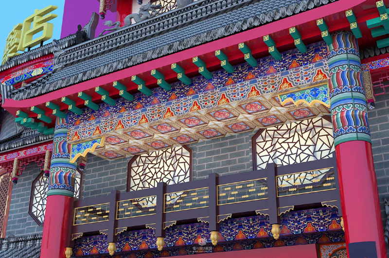 中醫館商鋪仿古屋檐門(mén)頭裝修效果圖欣賞