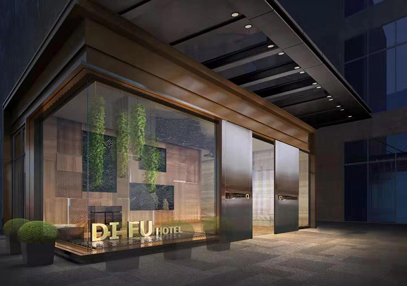港式風(fēng)格酒店門(mén)頭設計裝修效果圖