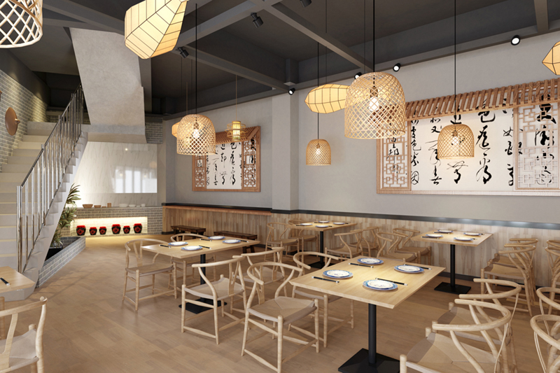 餃子館裝修風(fēng)格設計圖片